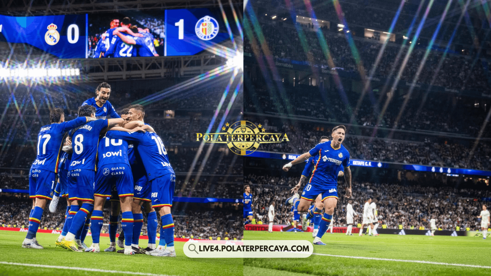 GETAFE kejutkan REAL MADRID, 0-1 untuk kemenangan GETAFE 